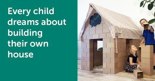 Every Child dreams about building their own house - GIGI TOYS