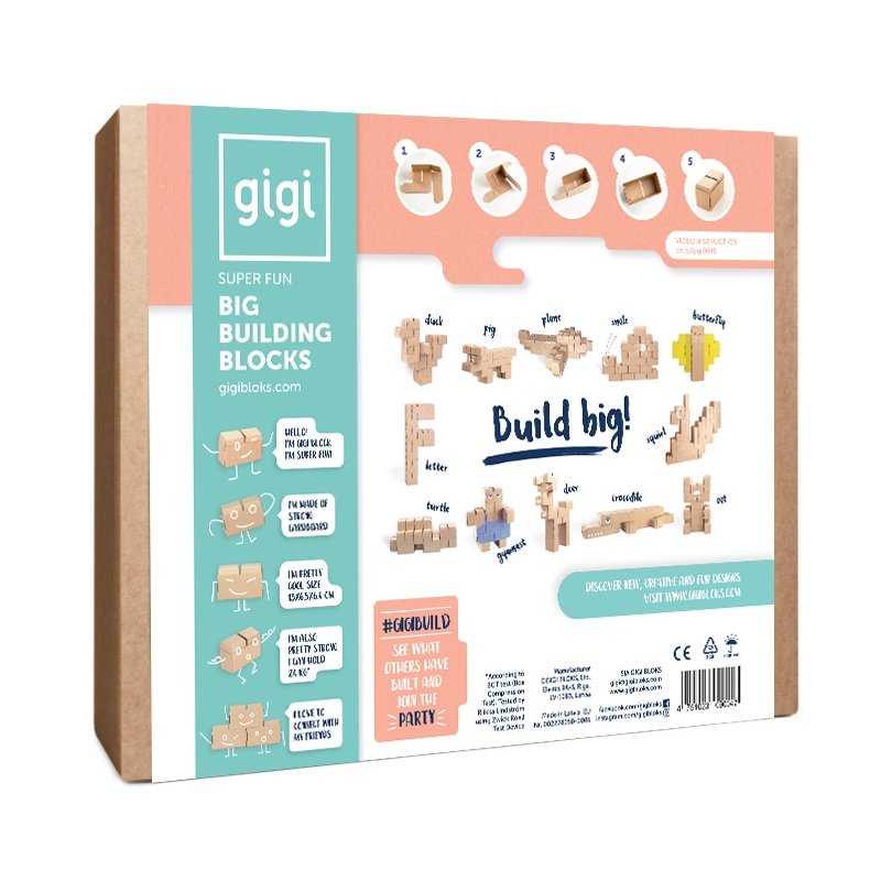 GIGI Bloks - Big Building Blocks For Children Development