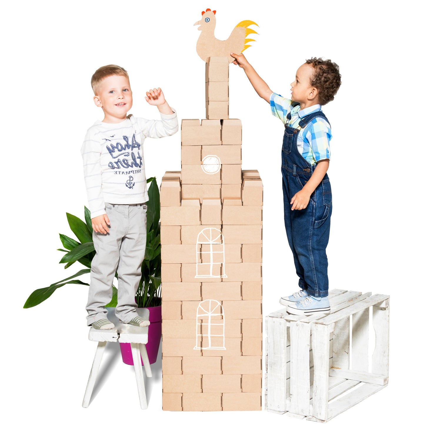 Build Life Sized Adventures with the GIGI BLOKS Cardboard 96 XL Building Blocks