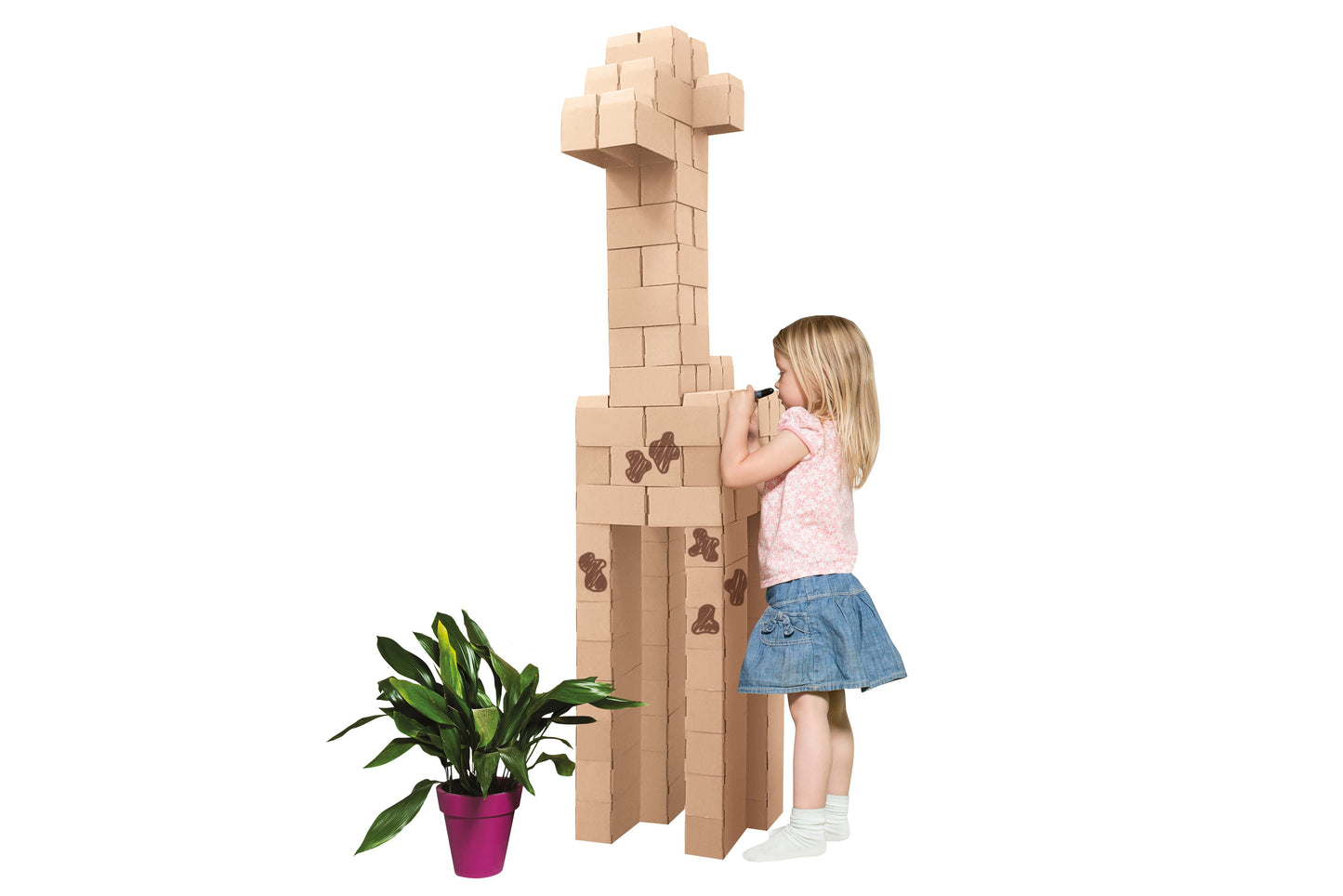 Kids Cardboard 96 XL Building Blocks For Kids