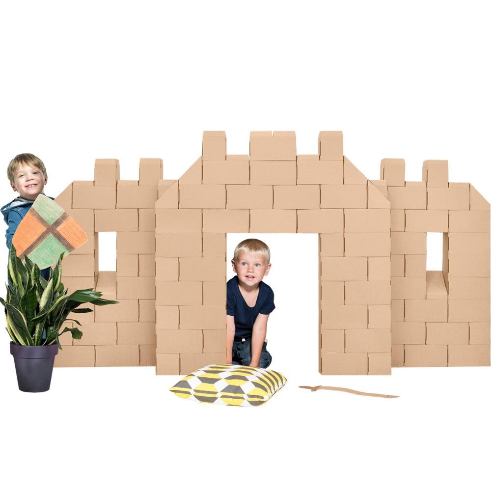 200 XXL Pieces CardBoard Building Bricks Set - GIGI Bloks