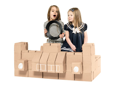 Giant Interlocking 60 XXL Cardboard Building Bricks For Kids
