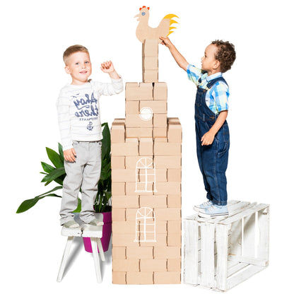  Build Life Sized Adventures with the GIGI BLOKS Cardboard 96 XL Building Blocks